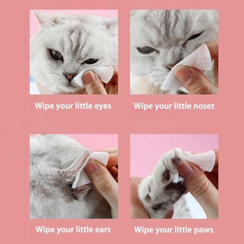 Pet Eye Cleaning Wipes (120 Pieces Non-Woven)