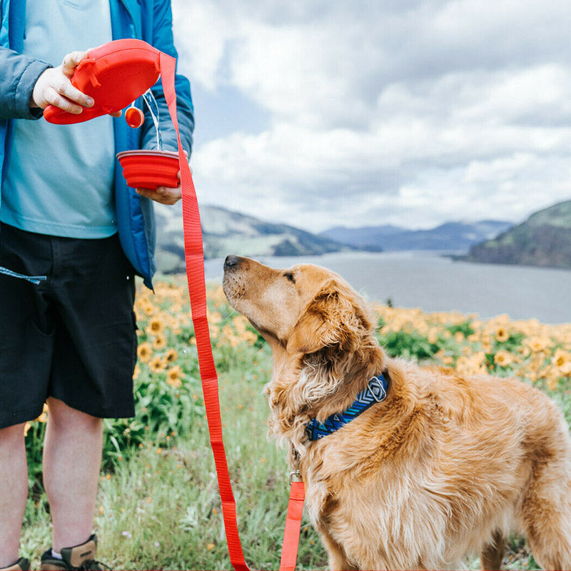 Portable Traction Rope with Water Bottle for Outdoors (Colour Variants)