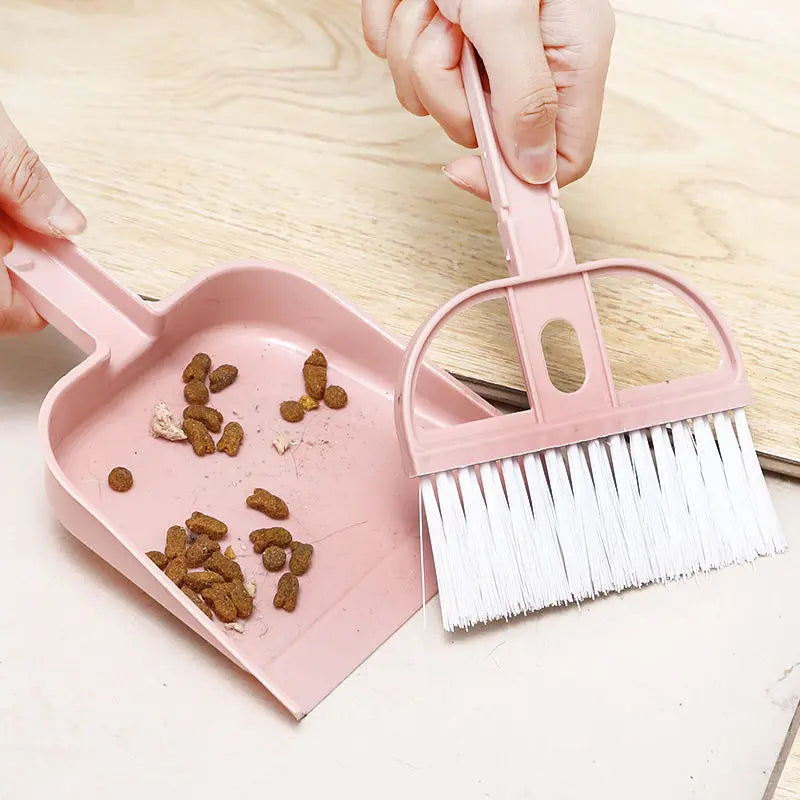 Mini Desktop Broom and Dustpan Set for Cleaning (Colour Variants)