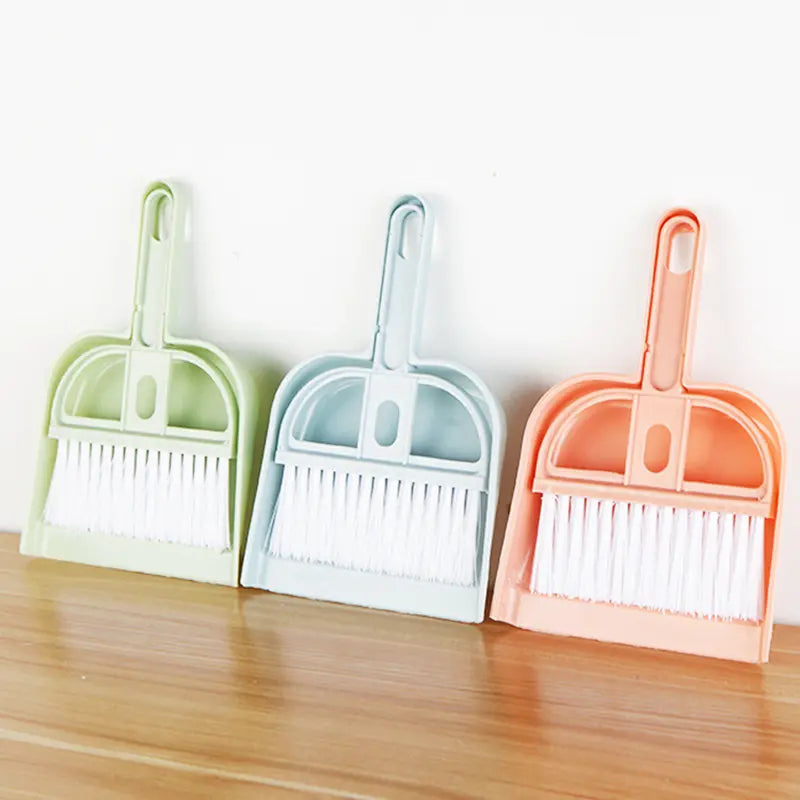 Mini Desktop Broom and Dustpan Set for Cleaning (Colour Variants)