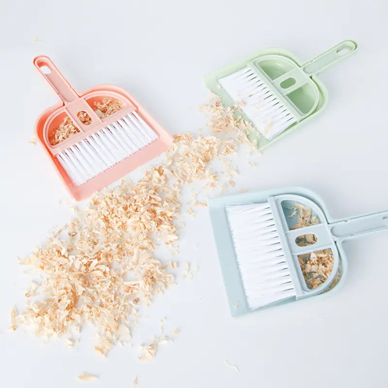 Mini Desktop Broom and Dustpan Set for Cleaning (Colour Variants)