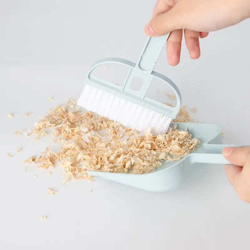 Mini Desktop Broom and Dustpan Set for Cleaning (Colour Variants)