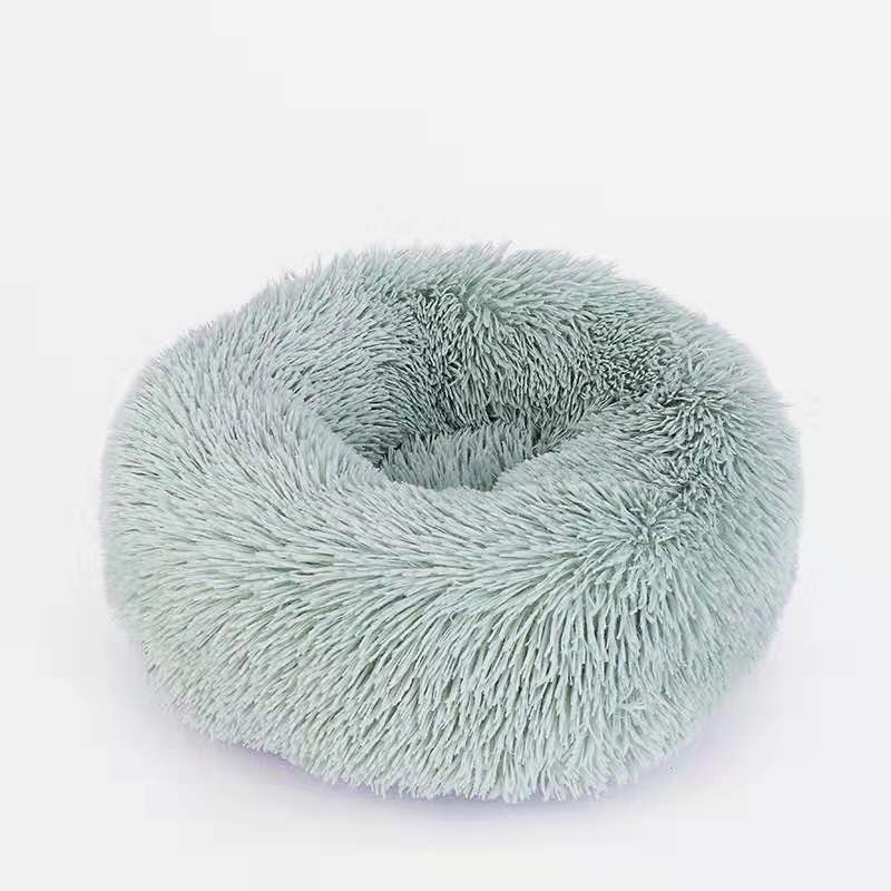 Thick Plush Round Pet Bed for Deep Sleep (Dog & Cat)