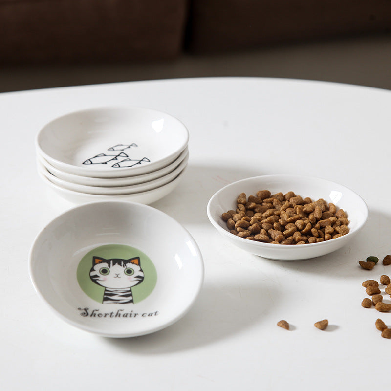 Food and Water Tableware for Cats 130mm (Design Variants)