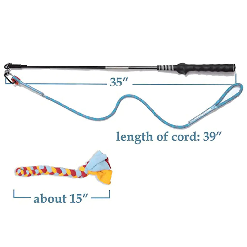 Portable Interactive Pet Training Rope Toy for Outdoors