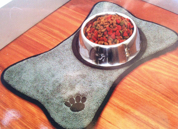 Tapete para comida de animais de estimação, antiderrapante e lavável para cães e gatos