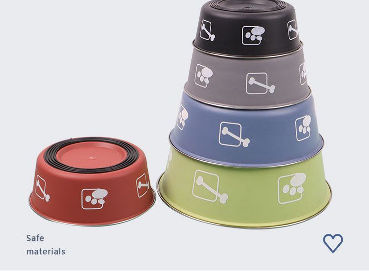 Stainless Steel Durable Pet Food Bowl (Design Variants)