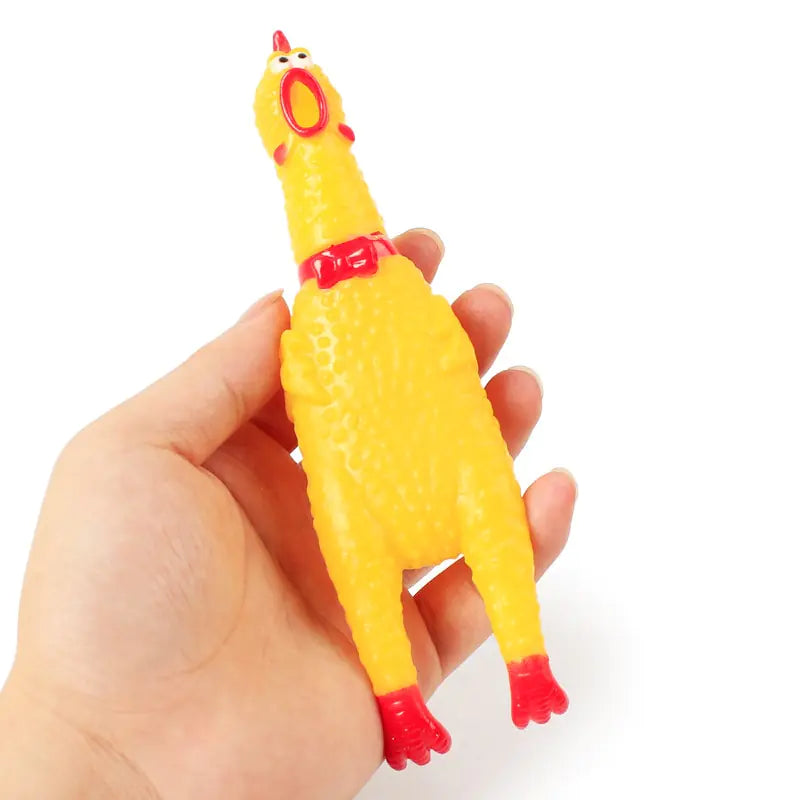 Screaming Chicken Squeak Toy for Dogs