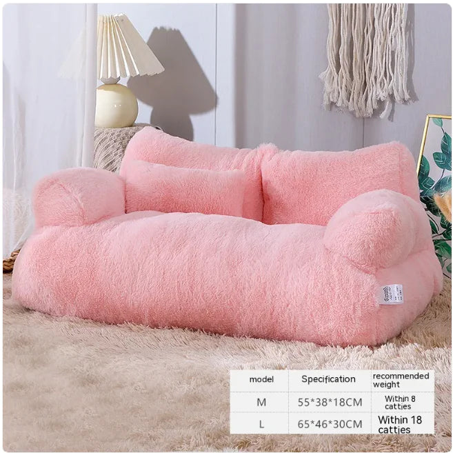 Plush Pet Sofa Bed (Colour Variants)