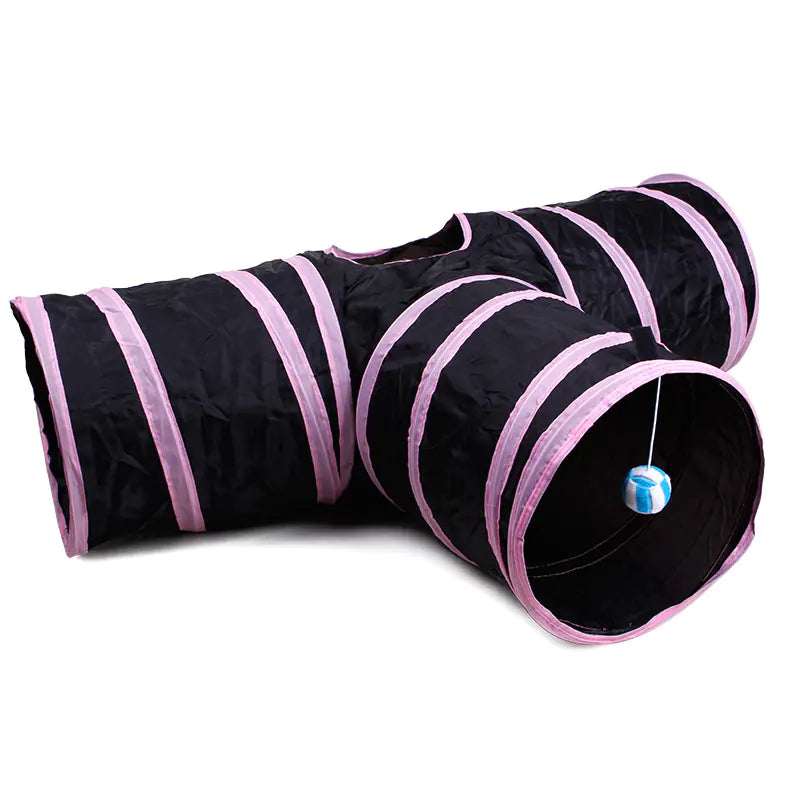 Pet Supplies Cat Crinkle Tunnel Foldable Toy (Variants)