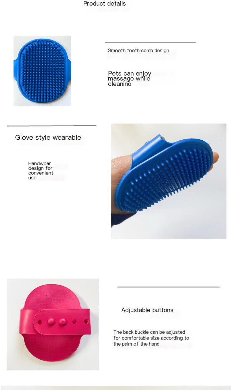 Elliptical Bath Brush for Dogs and Cats (Colour Variants)