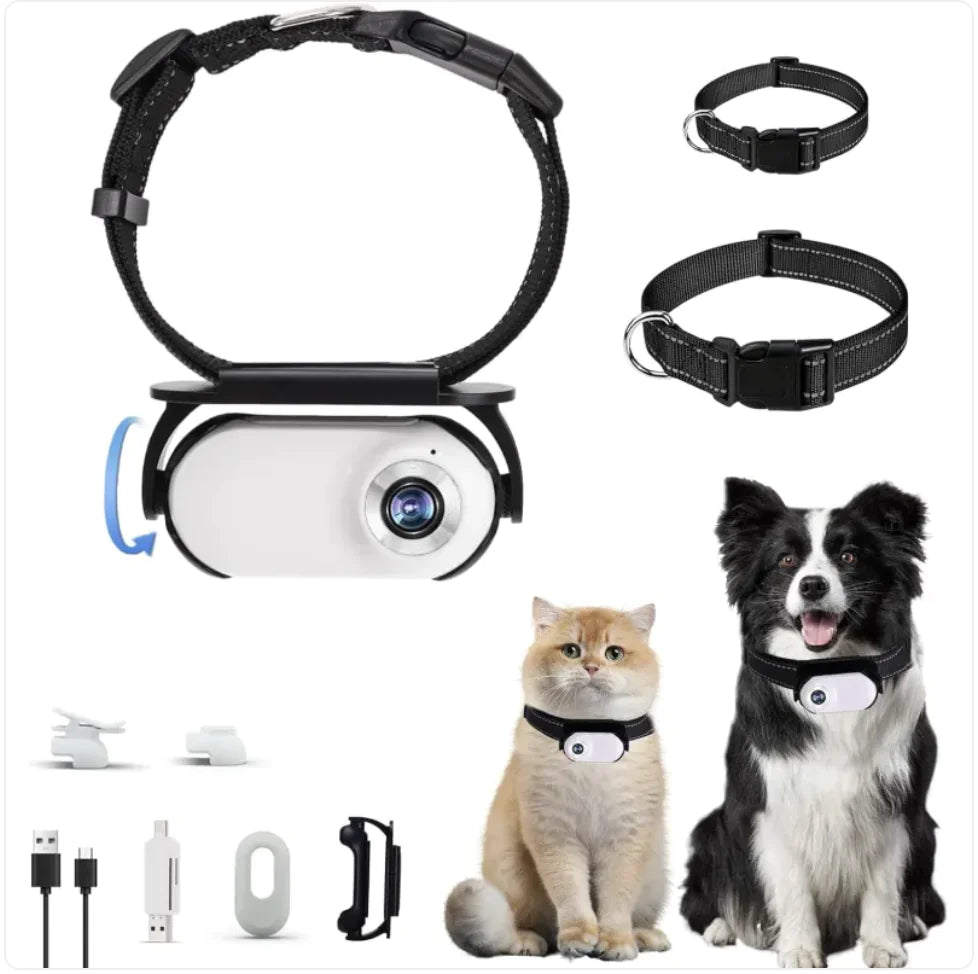Pet Collar Camera (Black or White)