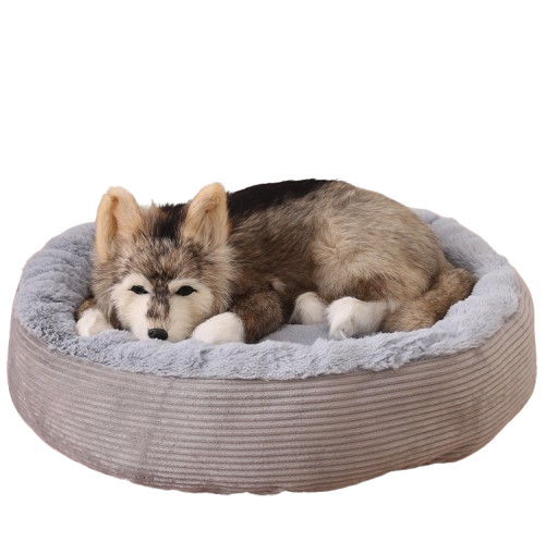Thick Warm Round Pet Bed for Small Dogs and Cats (Colour Variants)