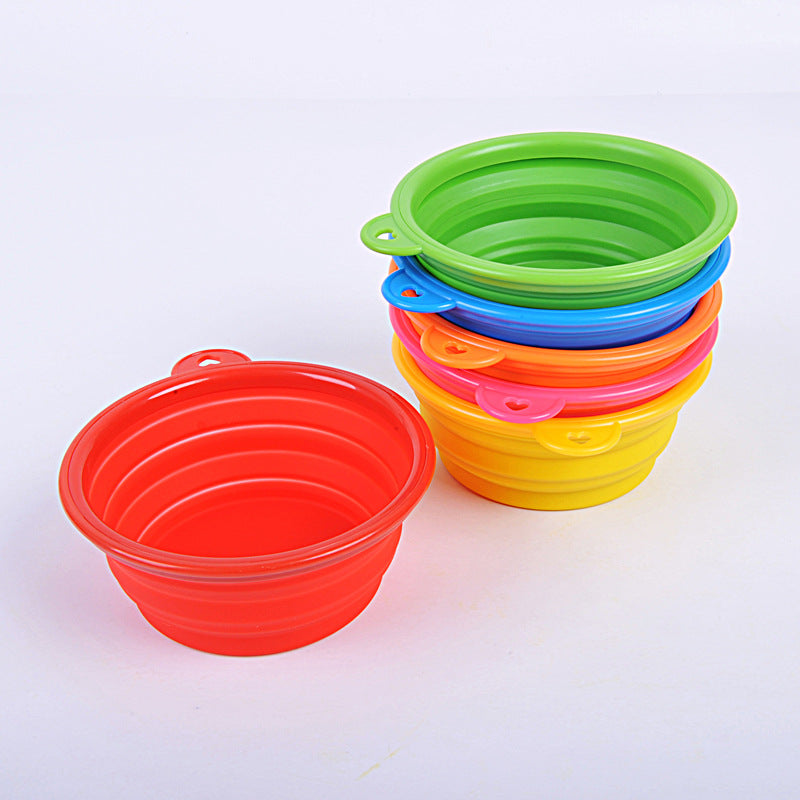 Portable Eco-Friendly Silicone Pet Bowl for Cats & Dogs