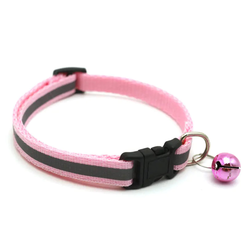 Reflective Bell Cat Collar for Pets (Adjustable)