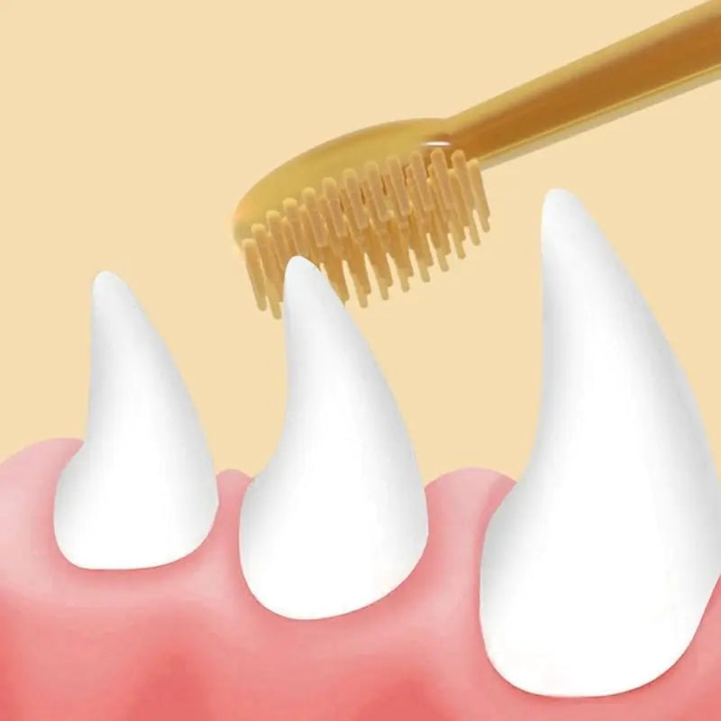 Conjunto de pasta de dente para animais de estimação com escova de silicone para cães e gatos