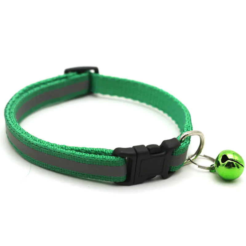 Reflective Bell Cat Collar for Pets (Adjustable)