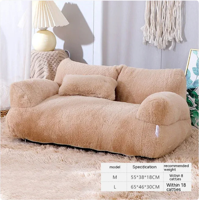 Plush Pet Sofa Bed (Colour Variants)