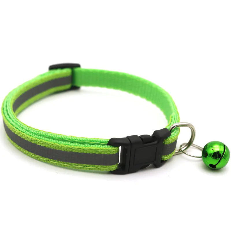 Reflective Bell Cat Collar for Pets (Adjustable)