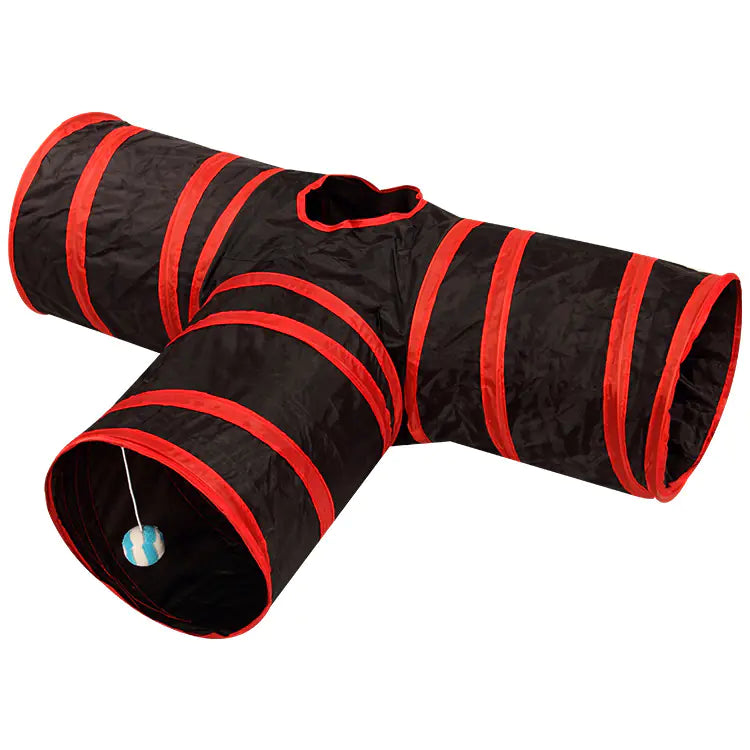 Pet Supplies Cat Crinkle Tunnel Foldable Toy (Variants)