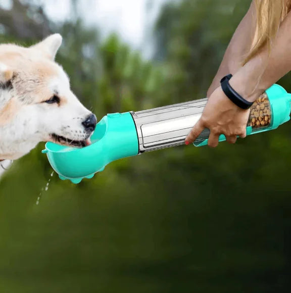 3-in-1 Portable Dog Water Bottle and Food Dispenser (Colour Variants)