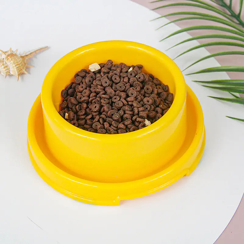 Ant-Proof Round Pet Bowl for Dogs and Cats (Colour Variants)