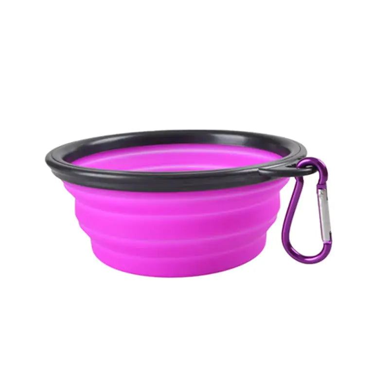 Nova tigela dobrável de silicone para animais de estimação (variações de cores)