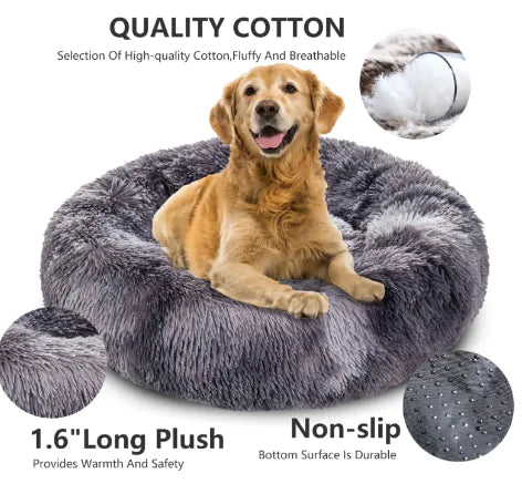 Fluffy Donut Pet Bed (Colour Variant)