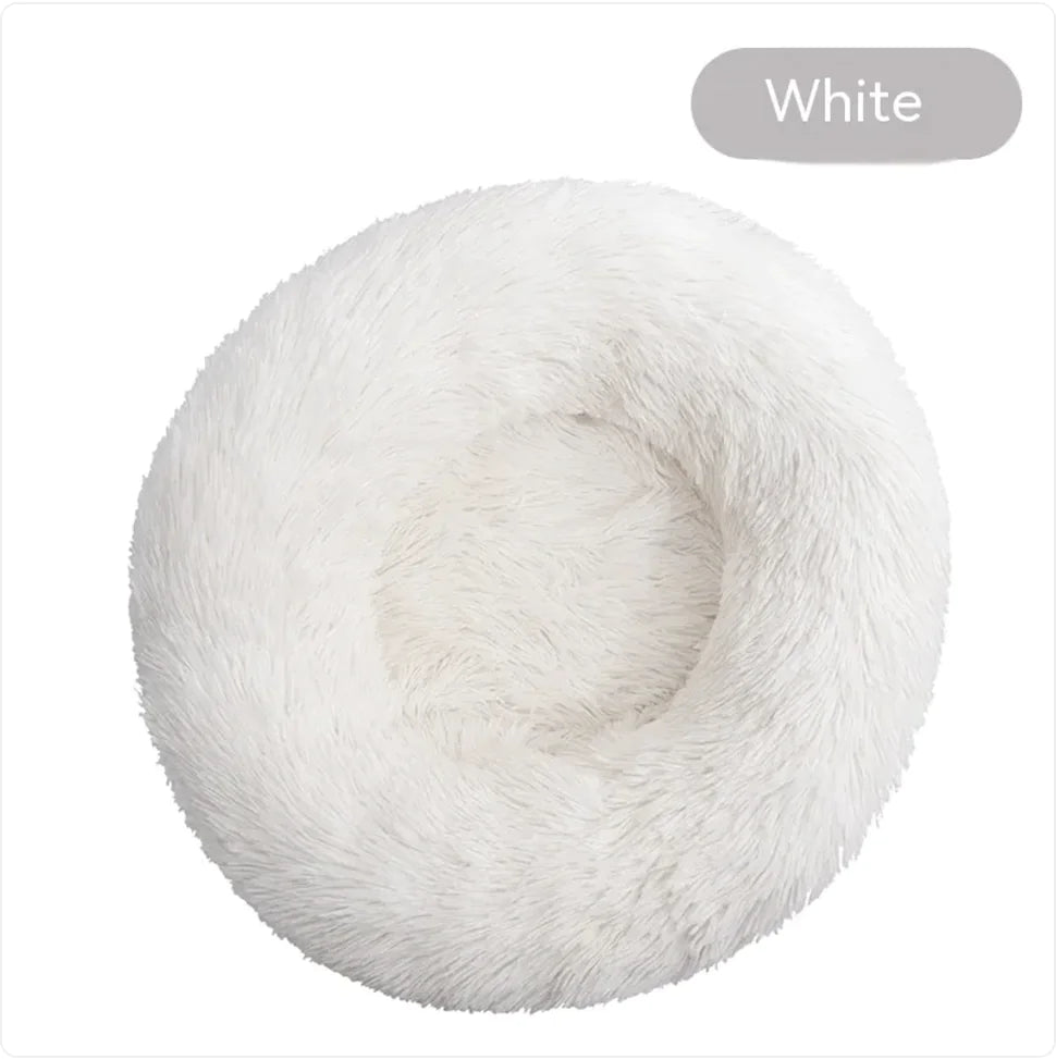 Plush Round Washable Pet Bed (Colour Variants)