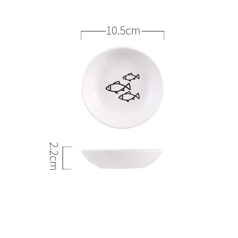 Food and Water Tableware for Cats 130mm (Design Variants)