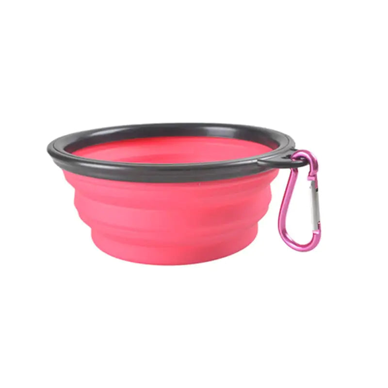Nova tigela dobrável de silicone para animais de estimação (variações de cores)