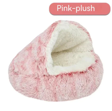 Semi-Closed Pet Bed – Cosy Year-Round Comfort