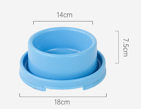 Ant-Proof Round Pet Bowl for Dogs and Cats (Colour Variants)