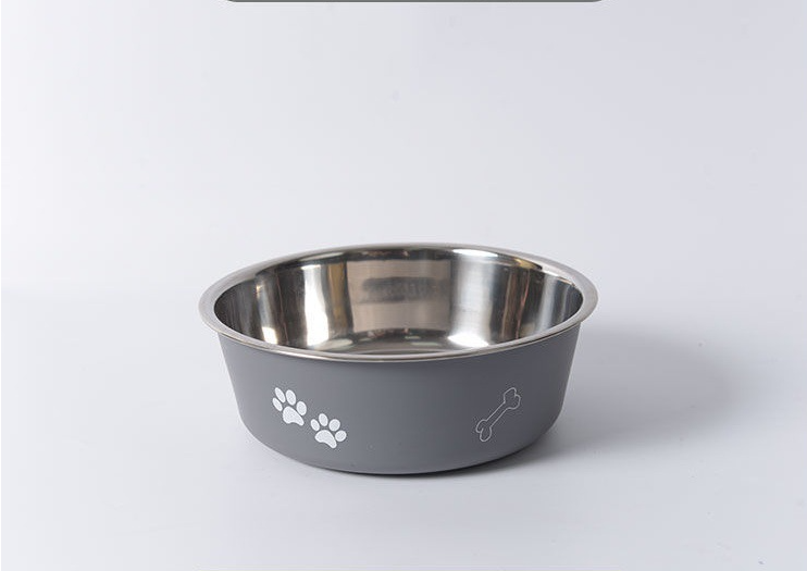 Stainless Steel Durable Pet Food Bowl (Design Variants)