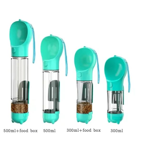 3-in-1 Portable Dog Water Bottle and Food Dispenser (Colour Variants)
