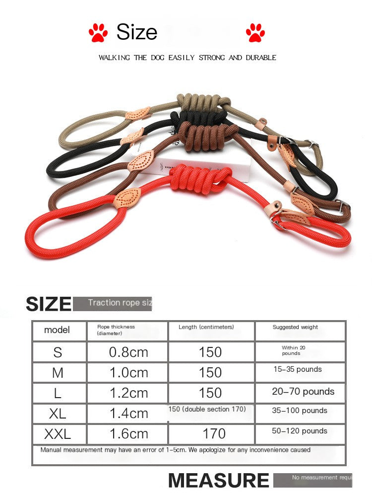 Slip Lead Dog Training Leash (Colour Variants)