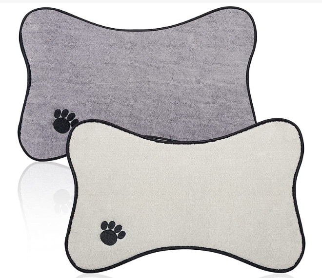 Tapete para comida de animais de estimação, antiderrapante e lavável para cães e gatos