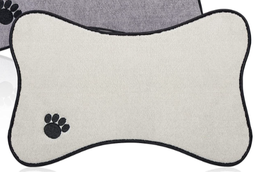 Tapete para comida de animais de estimação, antiderrapante e lavável para cães e gatos