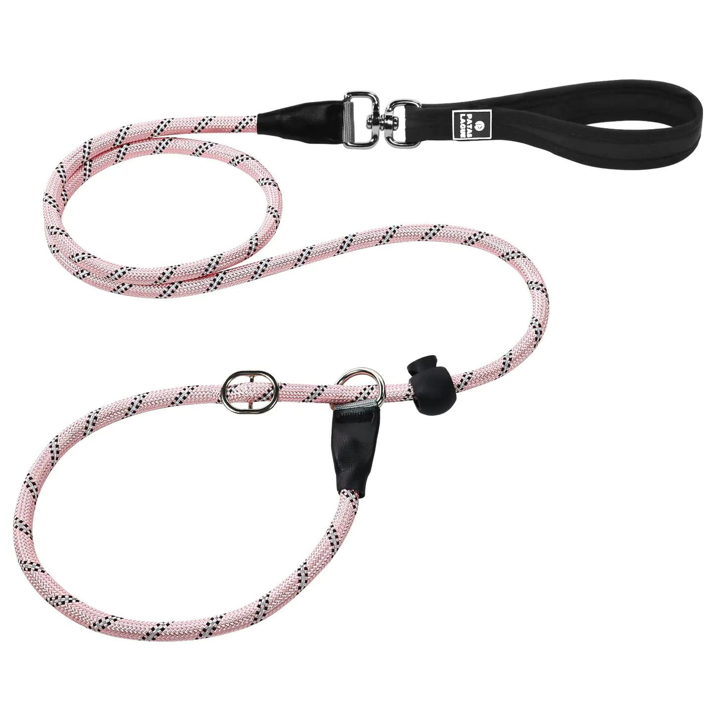 Leash for Dogs Heavy Duty, Premium Quality Training Leash, 360° Swivel Metal Hook (1/2" x 5 FT Pink)