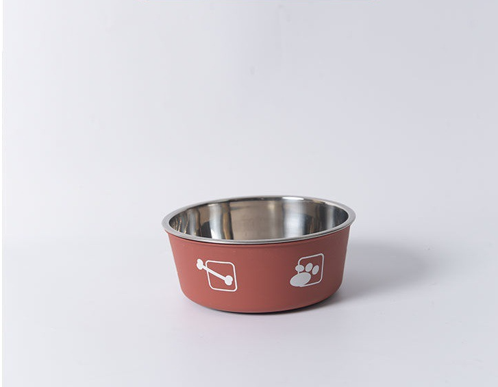 Stainless Steel Durable Pet Food Bowl (Design Variants)
