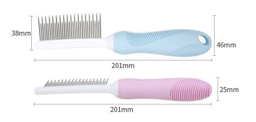 Pente de agulha para limpeza de pelos de animais de estimação (peça única)