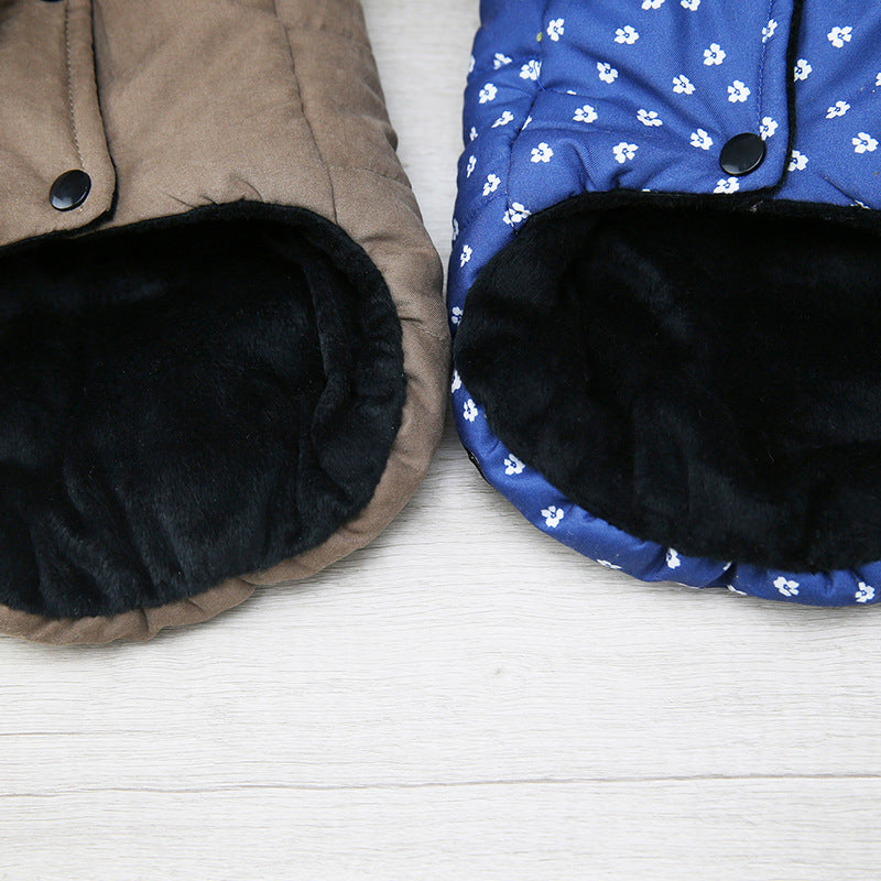 Pet Flower Sling Rain Coat for Autumn or Winter Wear