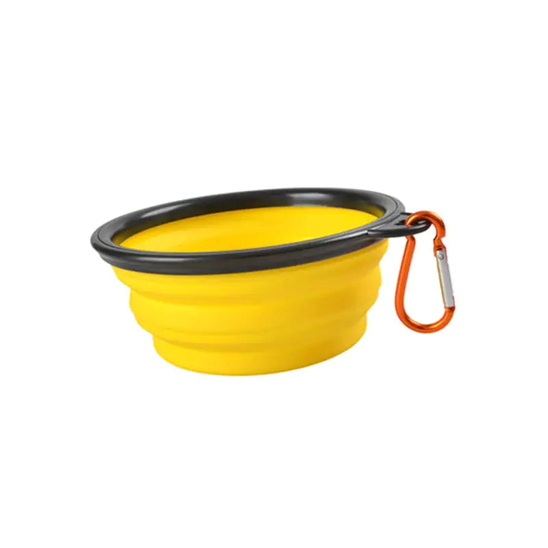 Nova tigela dobrável de silicone para animais de estimação (variações de cores)