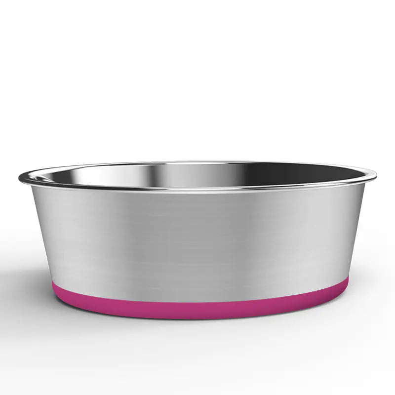 Non-Slip Stainless Steel Dog Bowl for Medium & Large Dogs (Colour Variants)