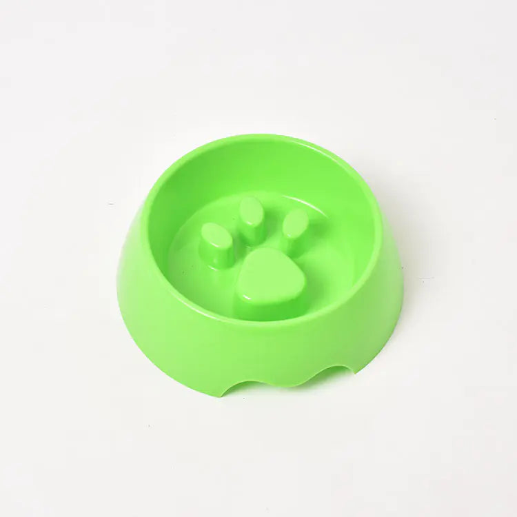 Thickened Plastic Anti-Choke Slow Feed Dog Bowl (Variants)