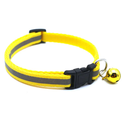 Reflective Bell Cat Collar for Pets (Adjustable)