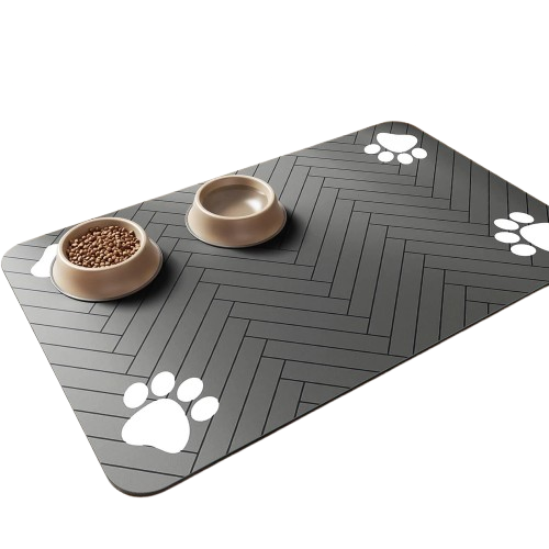 Pet Feeding Placemat with Paw Design