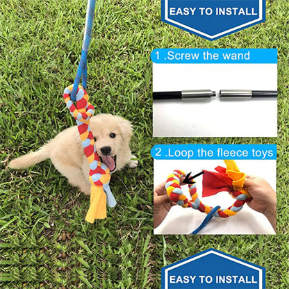 Portable Interactive Pet Training Rope Toy for Outdoors