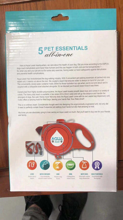 Coleira Essential com Garrafa de Água Integrada para Animais de Estimação