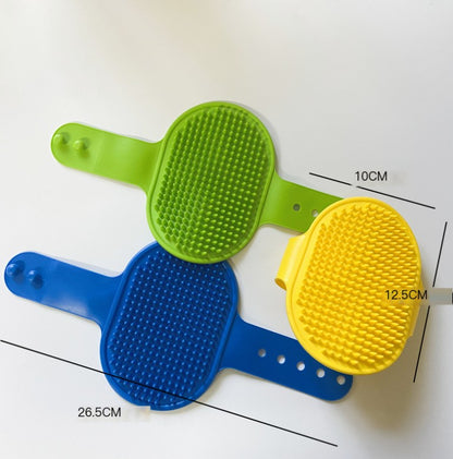 Elliptical Bath Brush for Dogs and Cats (Colour Variants)